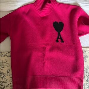 Ami Wool Turtleneck Sweater